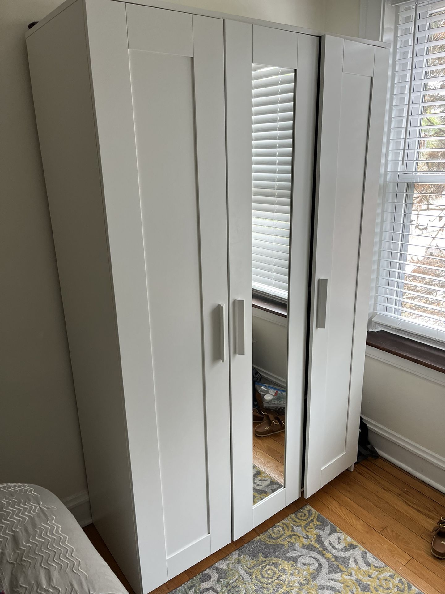 IKEA Wardrobe BRIMNES with 3 doors, white 46x74 3/4 "