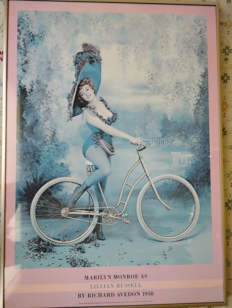 Marilyn Monroe as Lillian Russell in 1958, ca. 1980's Lithogaphic Poster