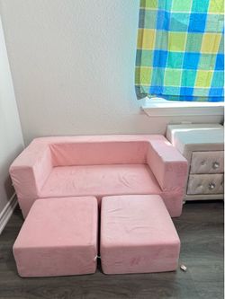 Pink Kids Couch