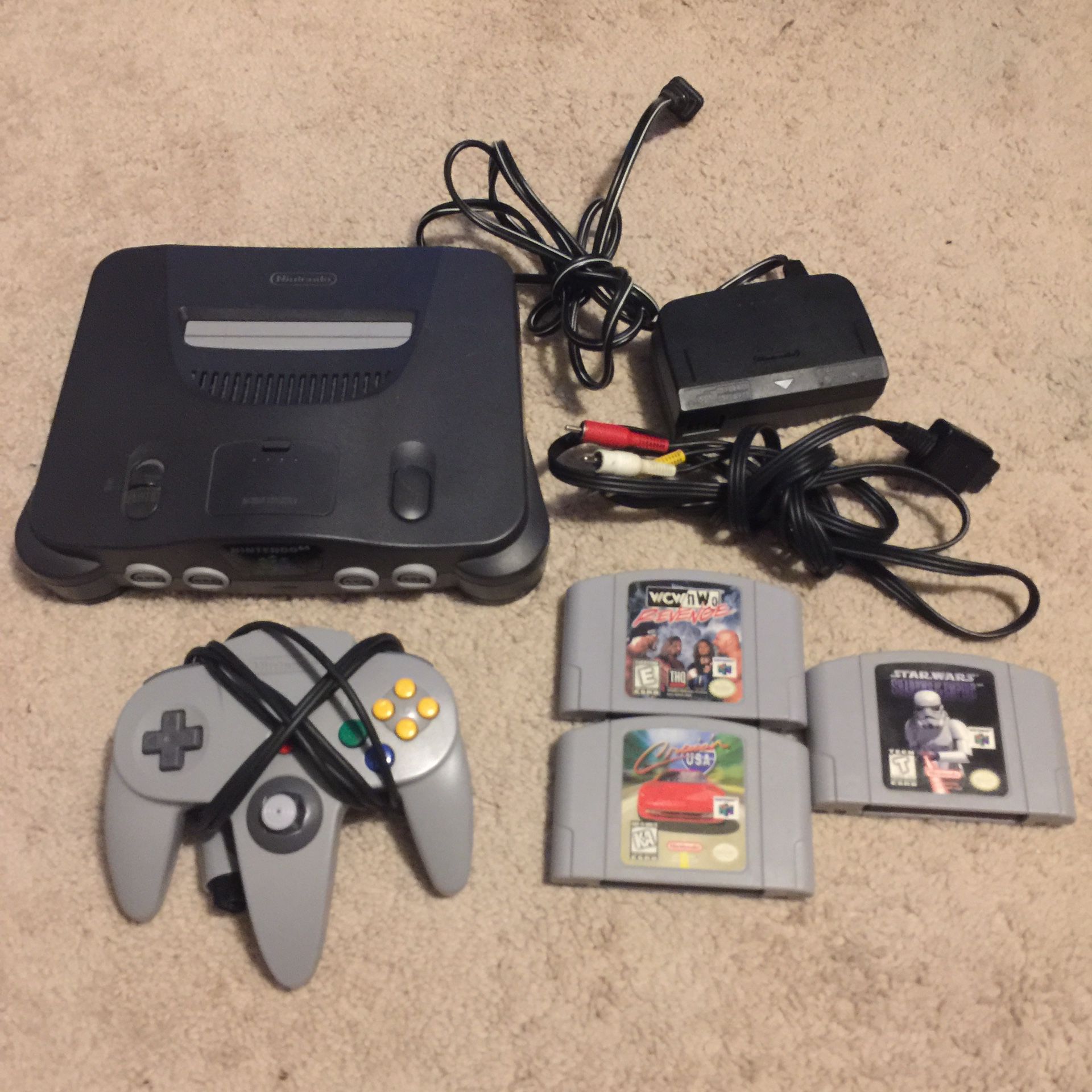 N64 With 3 Games
