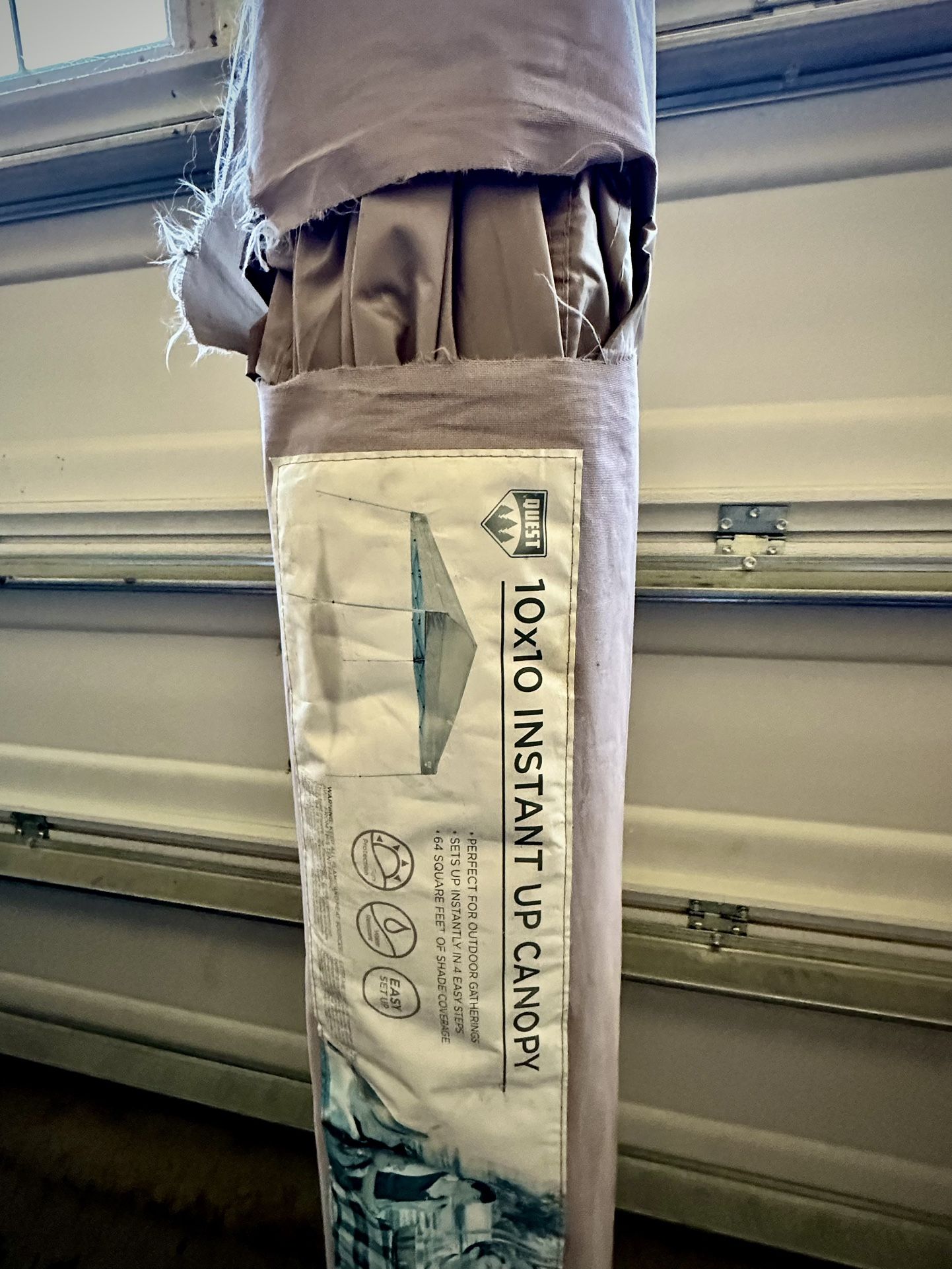 Quest 10x10 Instant Up Canopy – Used but in Good Condition