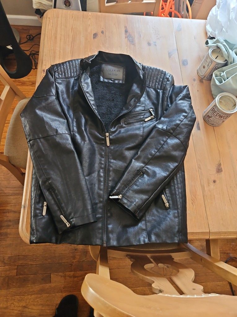 American Breed Leather Jacket Men's Sz Large L