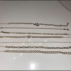 Beautiful Ankle 14k Gold Plated Bracelets (DifferStyle)see Description 