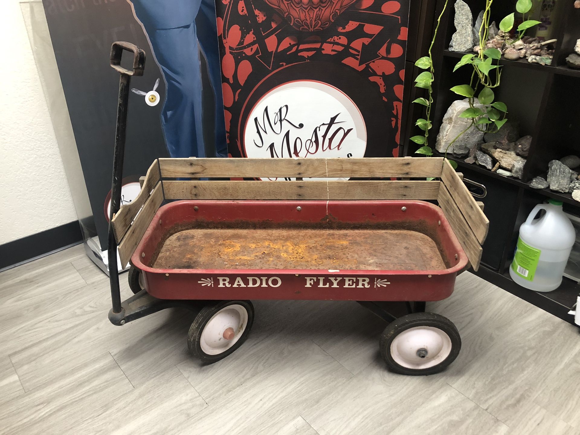 Antique Radio Flyer Red Wagon