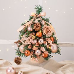 15” Tabletop Christmas Tree W/ Lights Christmas Decorations