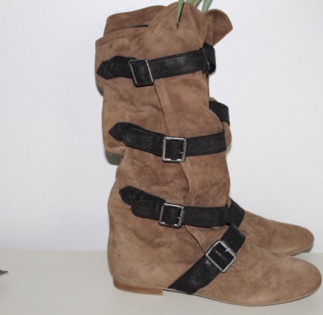 Sz/9 Jeffrey Campbell Leather/Suede Riding Boots