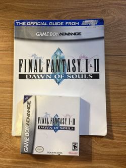Final Fantasy I & II: Dawn of Souls Game Boy Advance Complete In Box