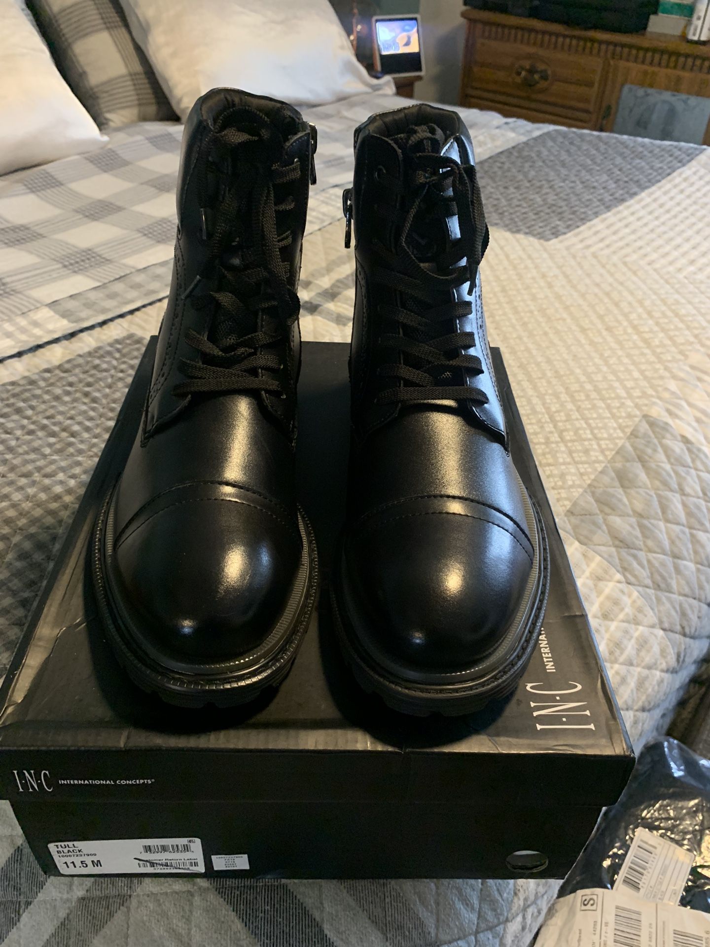 New Black Boots 11.5