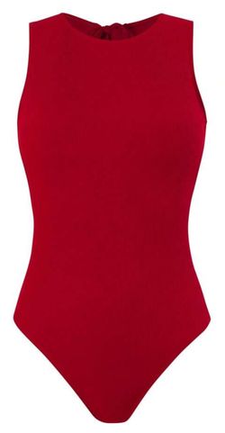 Red 1 Piece, Bathing Suit