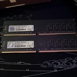 16 GBs DDr4 ram 2x8