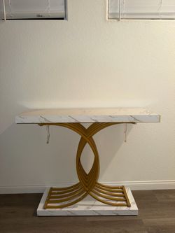 Entry way table (marble top)