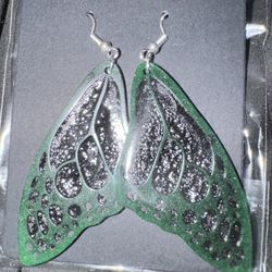Imperfect Butterfly Earrings Resin