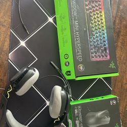 Gaming Mouse Keyboard Headphones Pad For Sale 