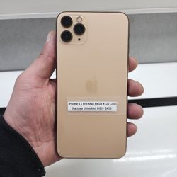 Apple iPhone 11 Pro Max 64GB in Gold (Factory Unlocked)