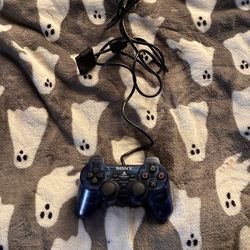Ps2 transparent blue controller