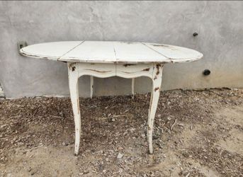 Dining Table Shabby Chic Peasant Provincial Foldable