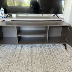 Tv Console Center Entertainment Table Media Stand 