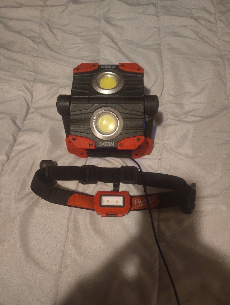 Nebo Omni 2k Lumen And Milwaukee Head Lamp