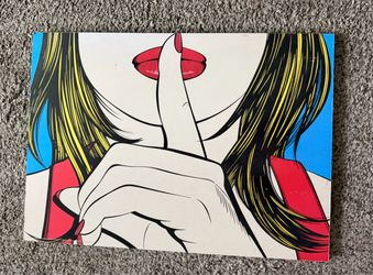 Shhh wall art