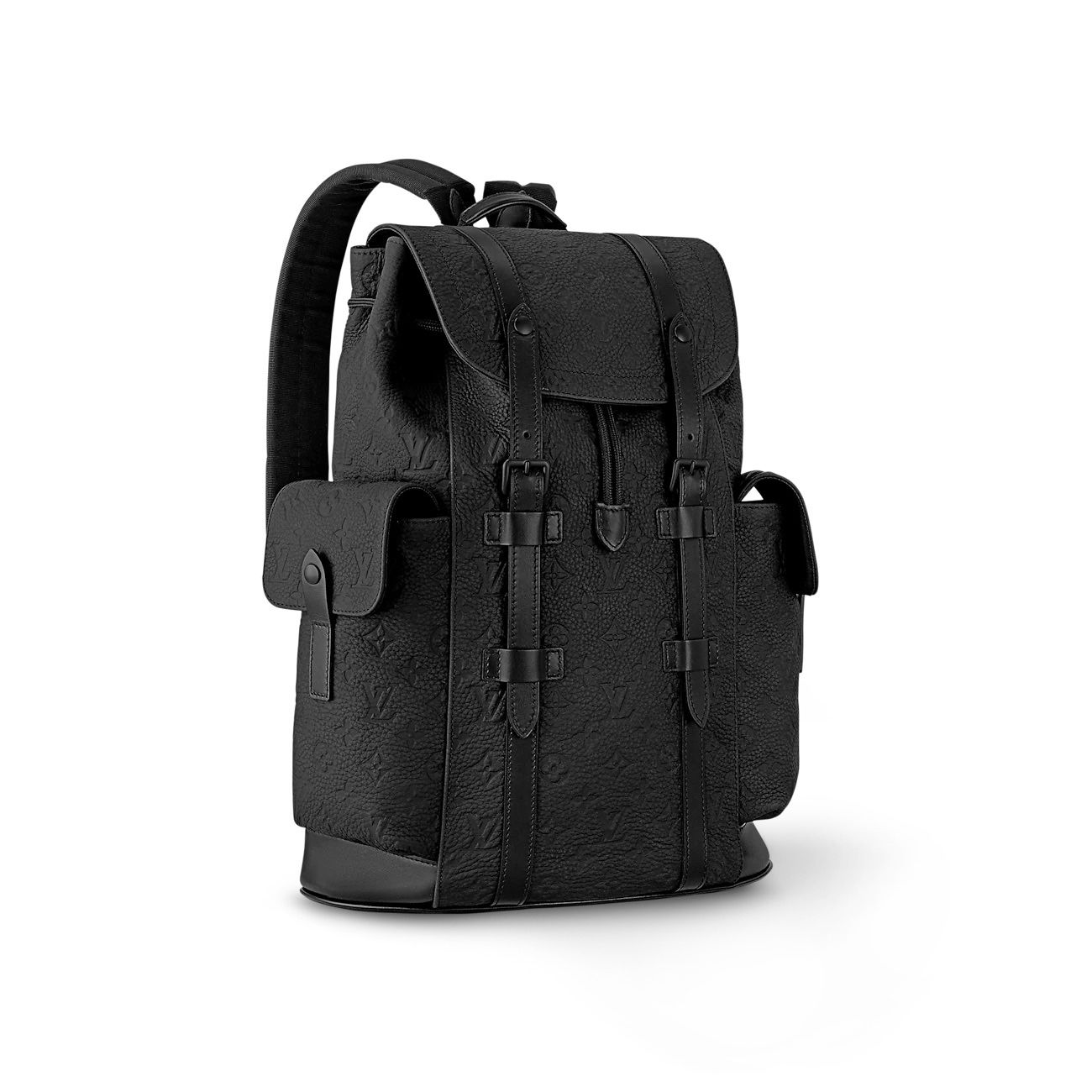 Louis Vuitton Back Pack Black Leather