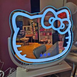 Hello Kitty Kawaii Led Makeup Mirror 🪞 With Base $10 Down Payment Financing and delivery Available 