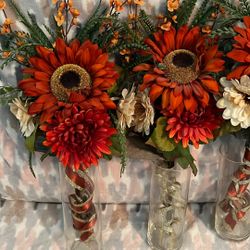 Burnt Orange Sunflower Bouquets