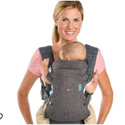 
Infantino Flip Advanced 4-in-1 Carrier - Ergonomic, convertible, face-in and face-out front and back carry for newborns and older babies 8-32 lbs