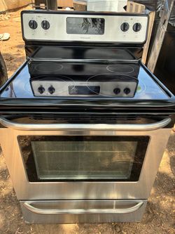 STOVE FRIGIDAIRE STEEL STAINLESS ELECTRIC EVERTING WORKING