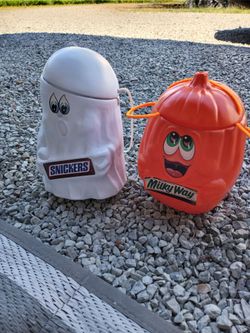 Vintage Milky Way &Snickers Pumpkin and Ghost