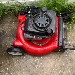Gas Lawn Mower Missing 1 Back Wheel