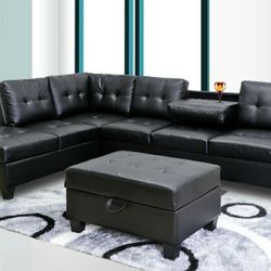 Pablo Black Sectional


