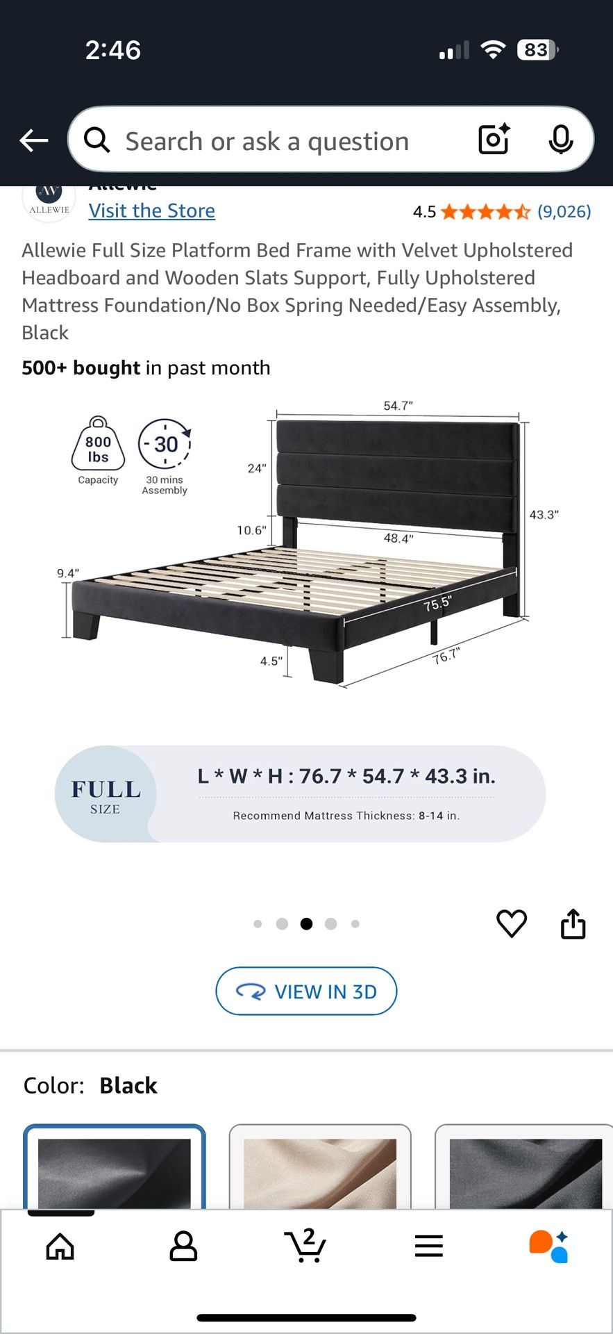 Full Bed Frame