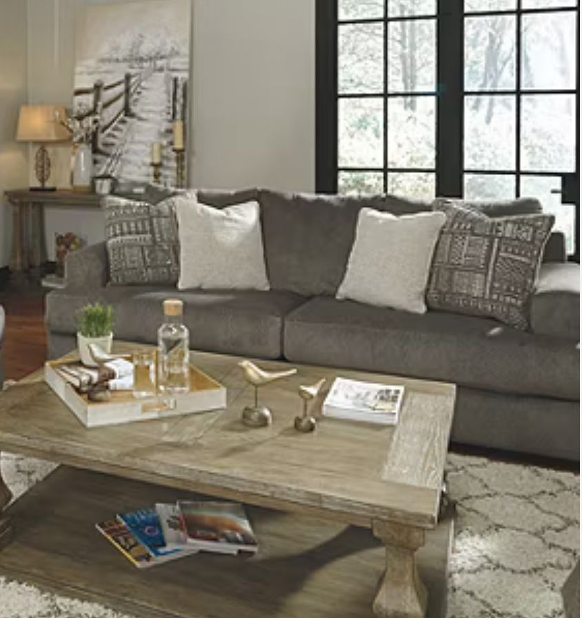 Couch And Ottoman Big And Very Soft And Comfy 