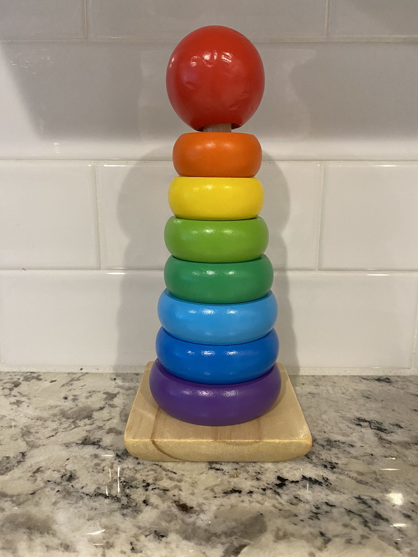 Melissa And Doug Wooden Stacker Baby Toddler Toy