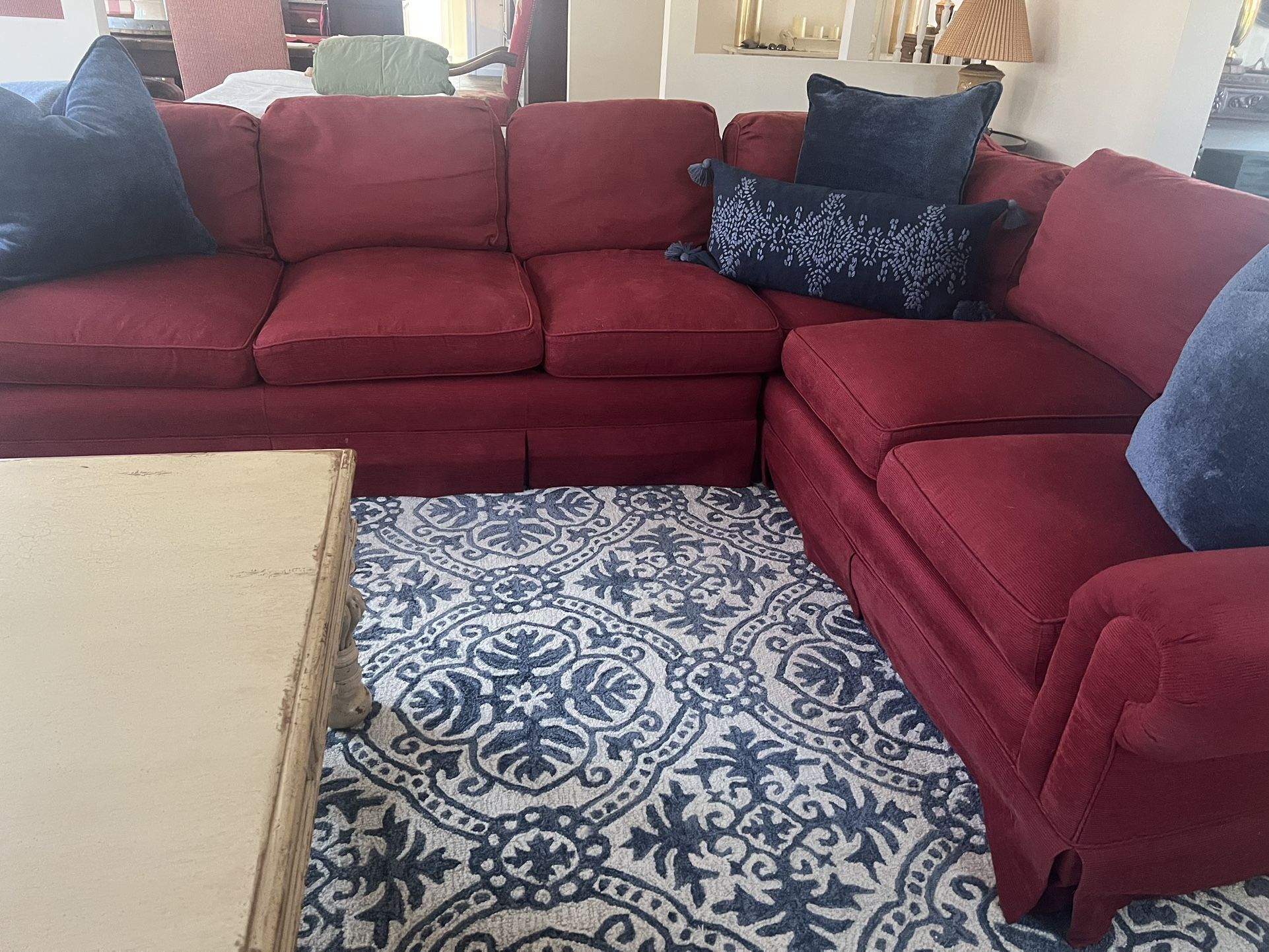 Red Sectional Couch
