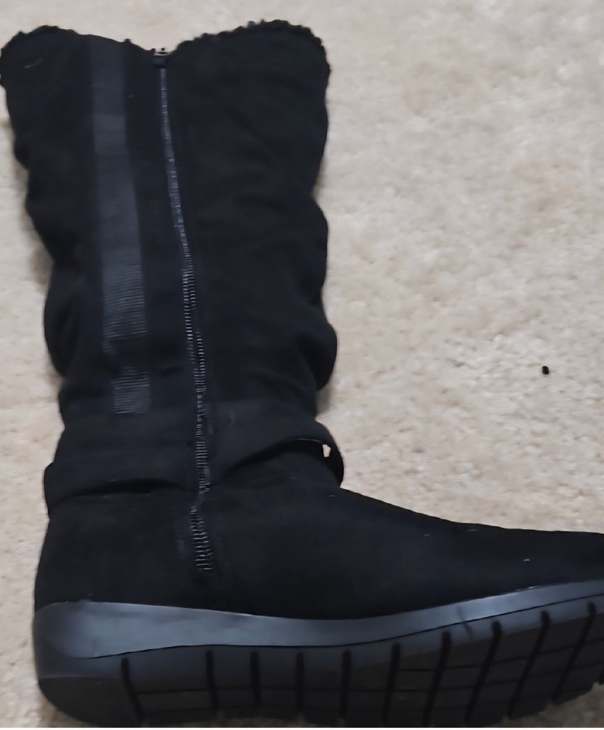 Torrid Black Slouchy Boots