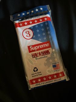 Supreme Hav-A-Hank Bandanas Paisley Scarf Set Black Blue Red Multicolor Unisex(3 Pack)