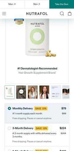 Nutrafol Womens 3 month supply