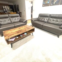 Two-Piece Modern Couch Set - Excellent Condition