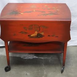  Vintage Chinese Tea Cart