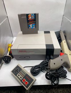 Original NES Nintendo Entertainment System Console Controller + Mario/duck hunt