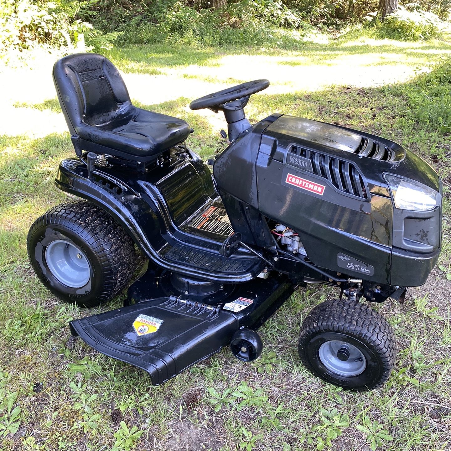 Craftsman lt2000 mower reviews sale