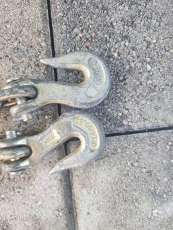 Heavy Duty Chain with Hooks 4700 lbs WLL Forge whit 5/16 grab hooks