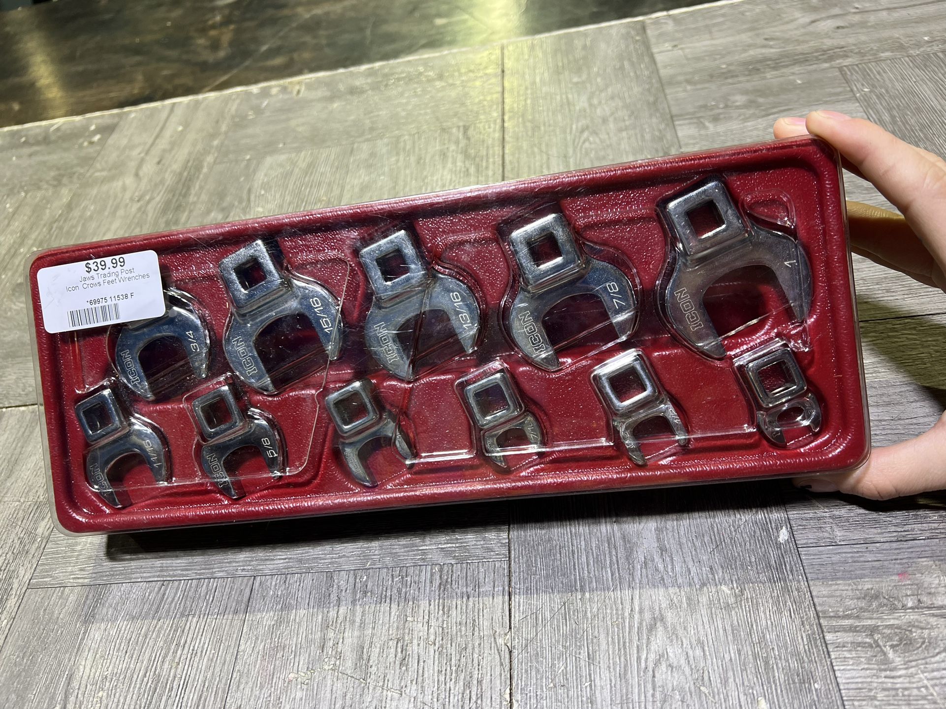 Icon crows feet wrench set pick up only