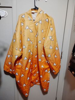 Zenitsu Agatsuma Cosplay Haori Kimono Cape