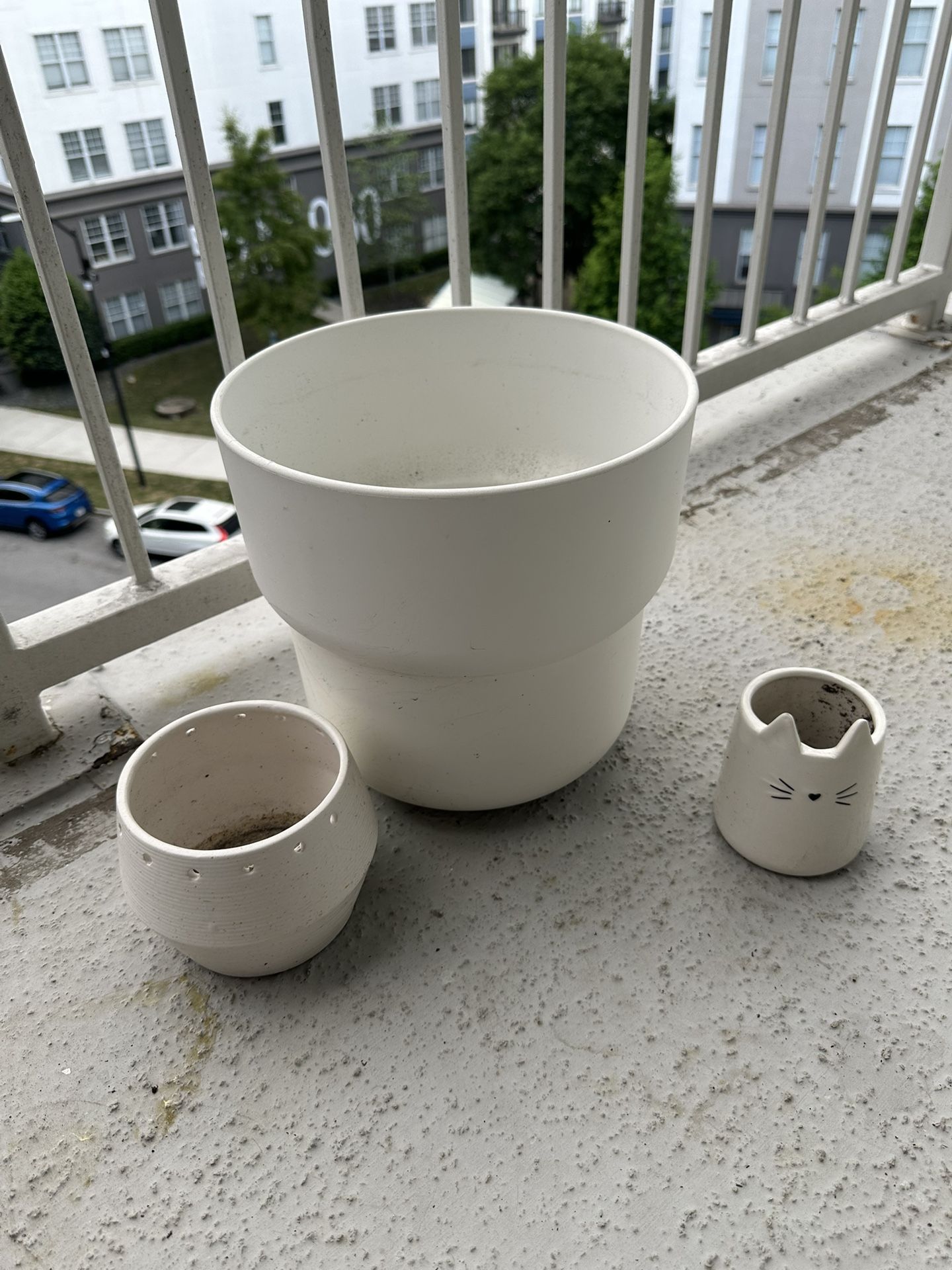 White Plant Pots