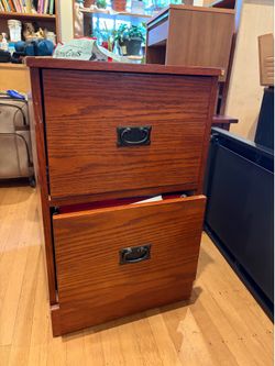 Wood filing cabinet