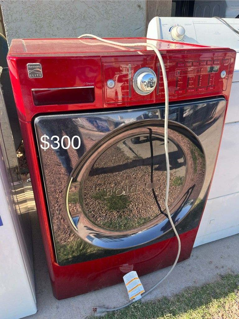 Red kenmore washer and dryer hotsell