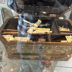 Antique Asian Sewing Kit Estimated 1850’s-1870’s 