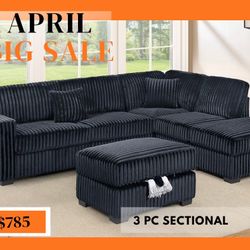 SECTIONAL WITH OTTOMAN 